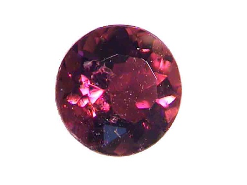 Rubellite ronde rouge à rose du Brésil